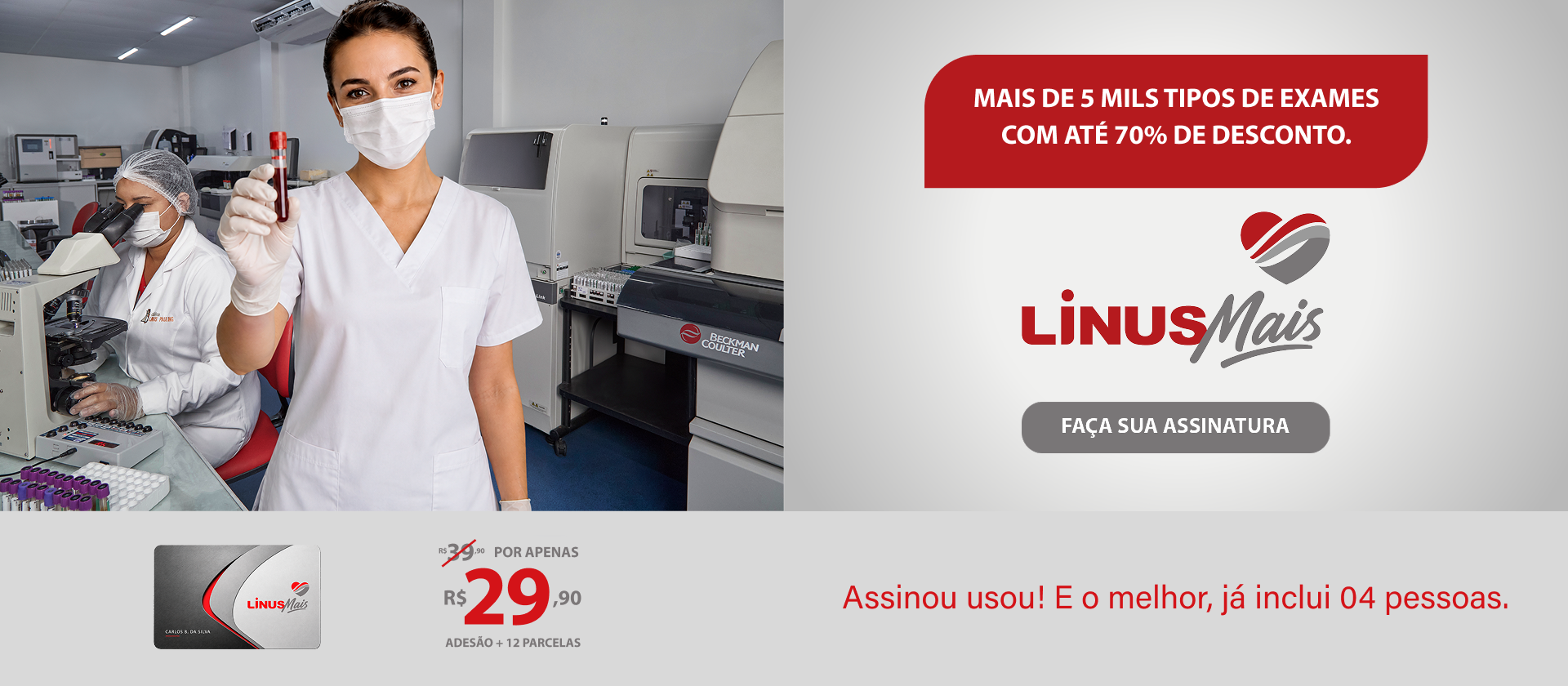 Linus Mais - Tenha acesso às vantagens da rede de clínicas Linus